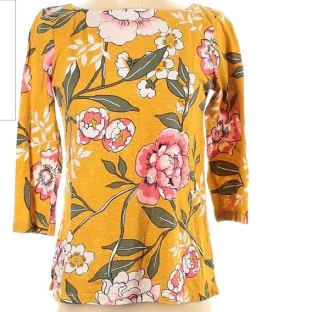Loft Outlet Floral Yellow Tee